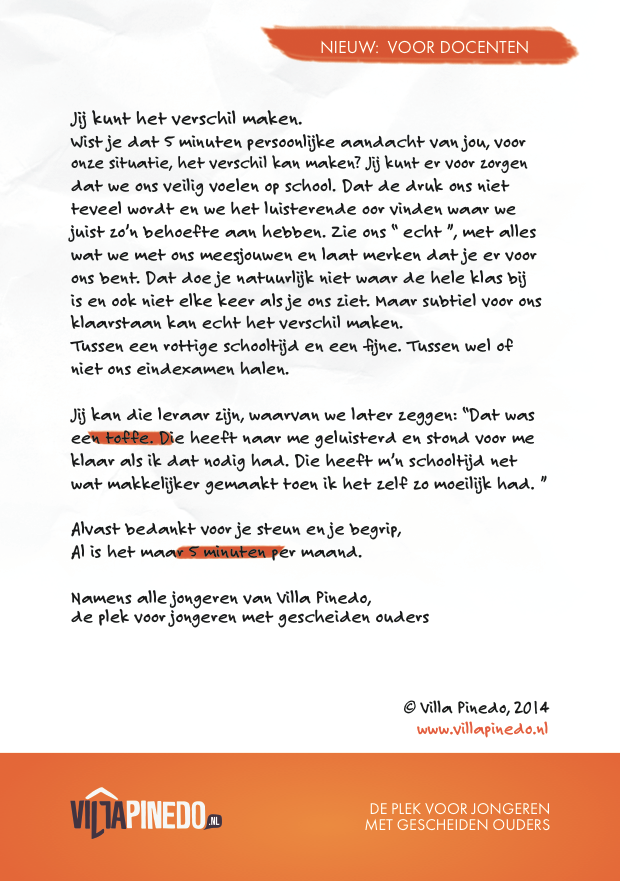 Open Brief aan alle Leraren en Leraressen van Nederland